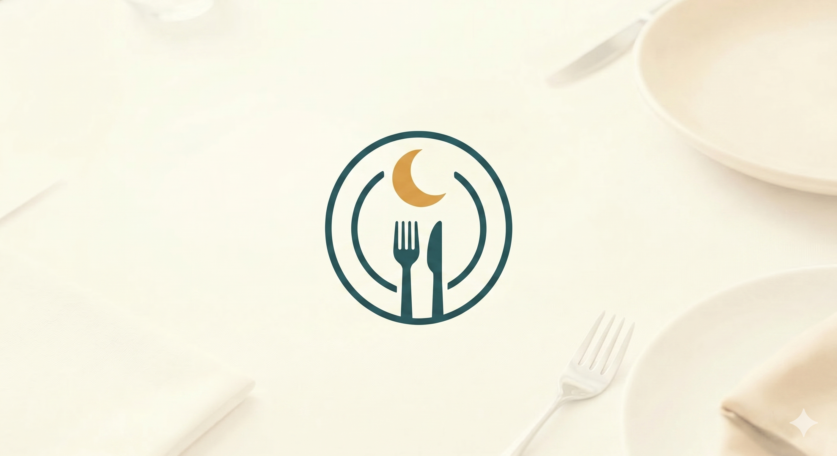 Dinner2Night — a plate with fork, knife, and crescent moon